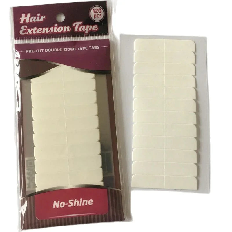 Tabs/lots Sheets 0.8cm*4cm No Shine White Adhesive Tape Waterproof Hair Extension