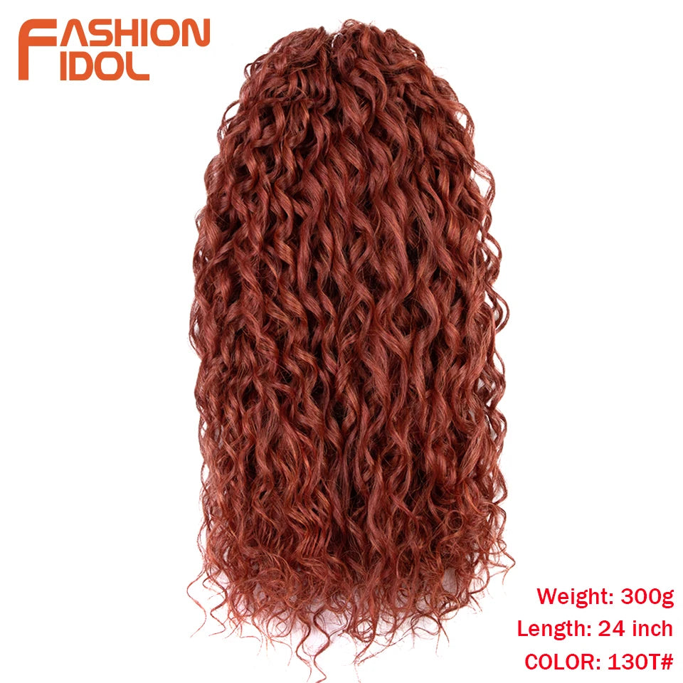 Deep Wavy Twist Synthetic Crochet Braiding Hair, High Temperature Fibre