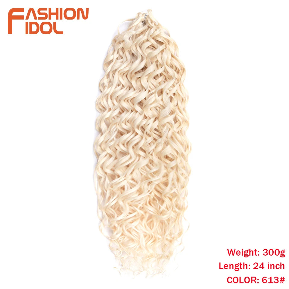 Deep Wavy Twist Synthetic Crochet Braiding Hair, High Temperature Fibre