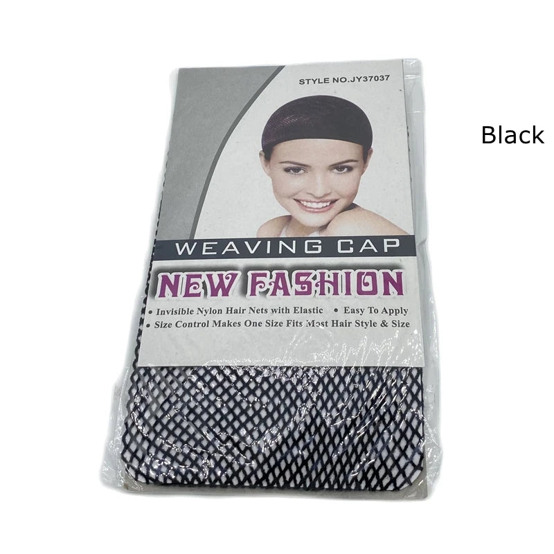 20pcs New Fashion Stretchable Elastic Hair Net Snood Wig Cap - Top Open Hair Mesh Weaving Cap
