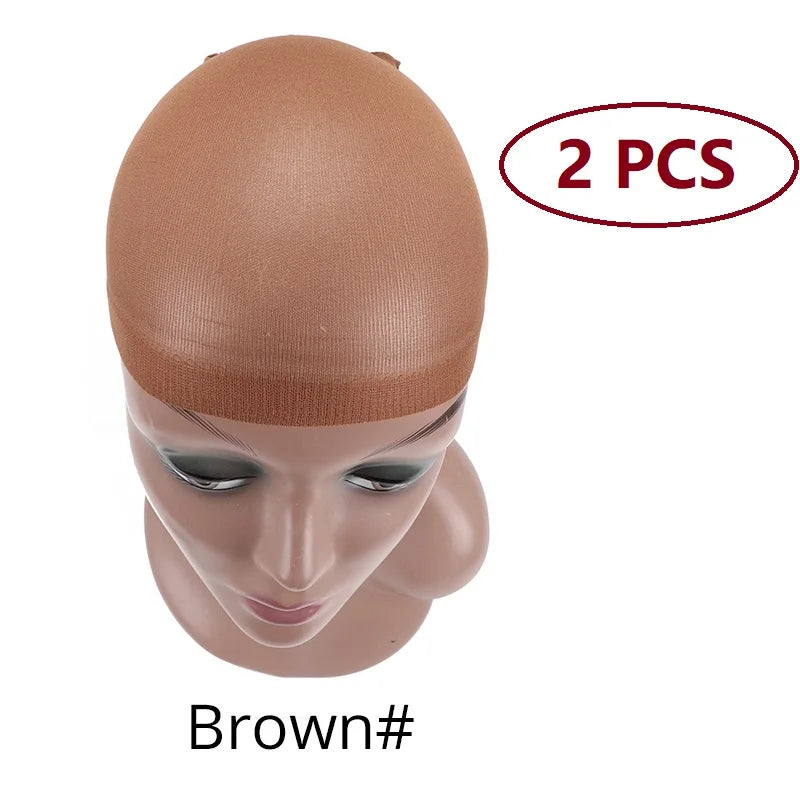 Nude Stocking Wig Cap Mesh Net Bald Install Size Stretchy Breathable Hairnet