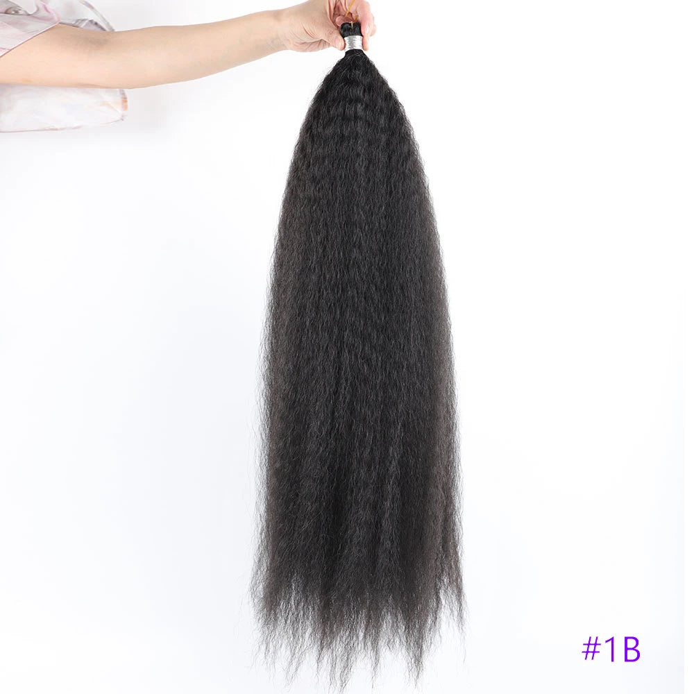 Synthetic Crochet Braiding Hair Extensions Afro Kinky Curly Fake Braids Strand Hook