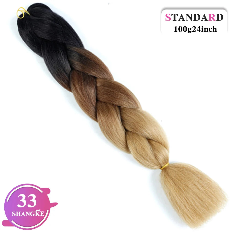 Rainbow Weaving Hair Extensions Synthetic Professional Large Color