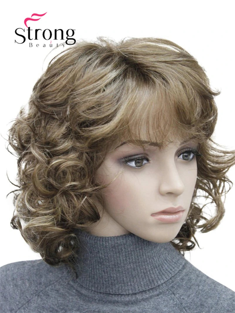 Women's Short Curly Heat Resistant Synthetic Auburn Hair Wigs COLOUR CHOICES