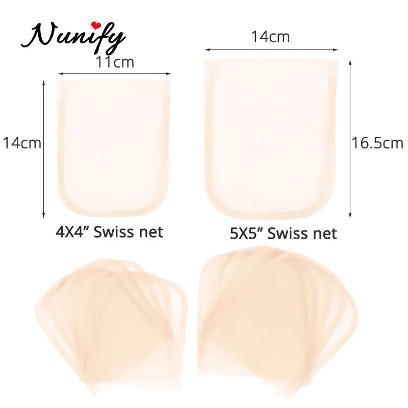 HD Swiss Lace Net for Wig Making — U-Part Closure and Frontal