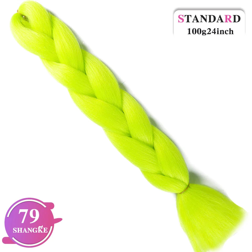Rainbow Weaving Hair Extensions Synthetic Professional Large Color