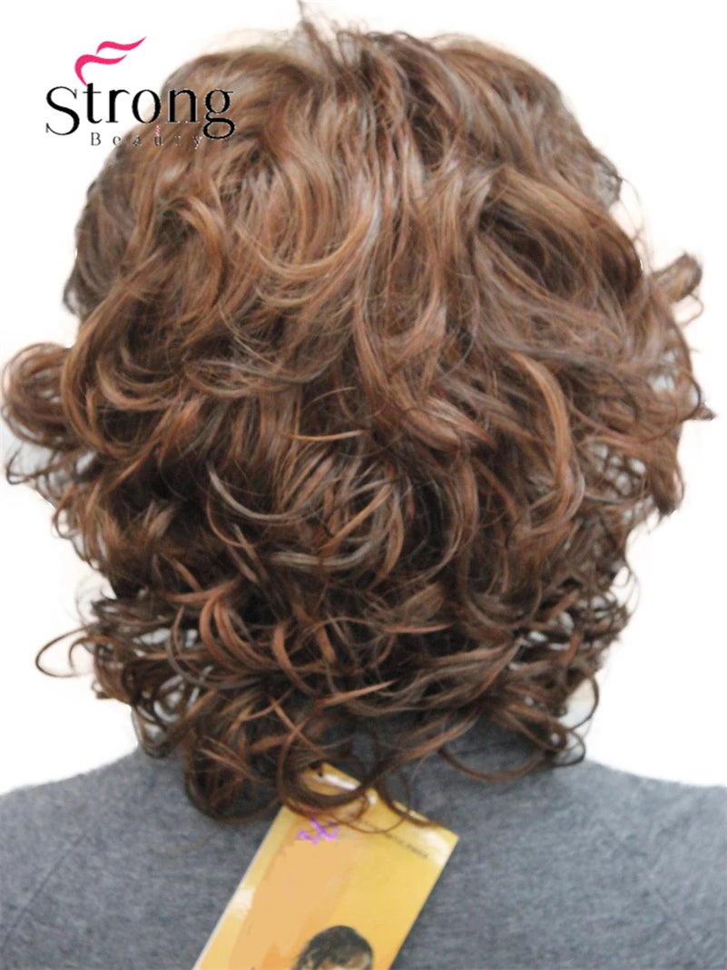 Women's Short Curly Heat Resistant Synthetic Auburn Hair Wigs COLOUR CHOICES