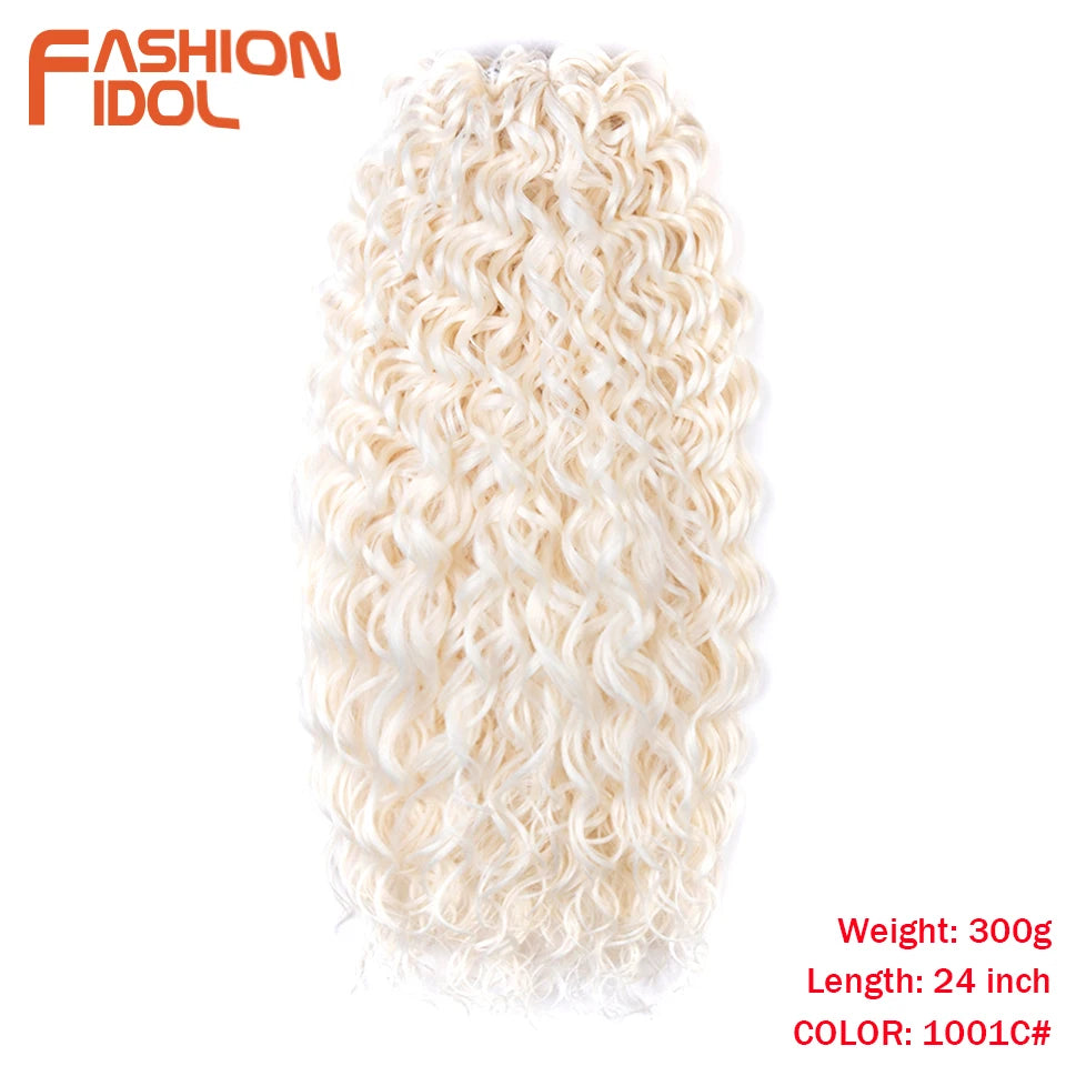 Deep Wavy Twist Synthetic Crochet Braiding Hair, High Temperature Fibre