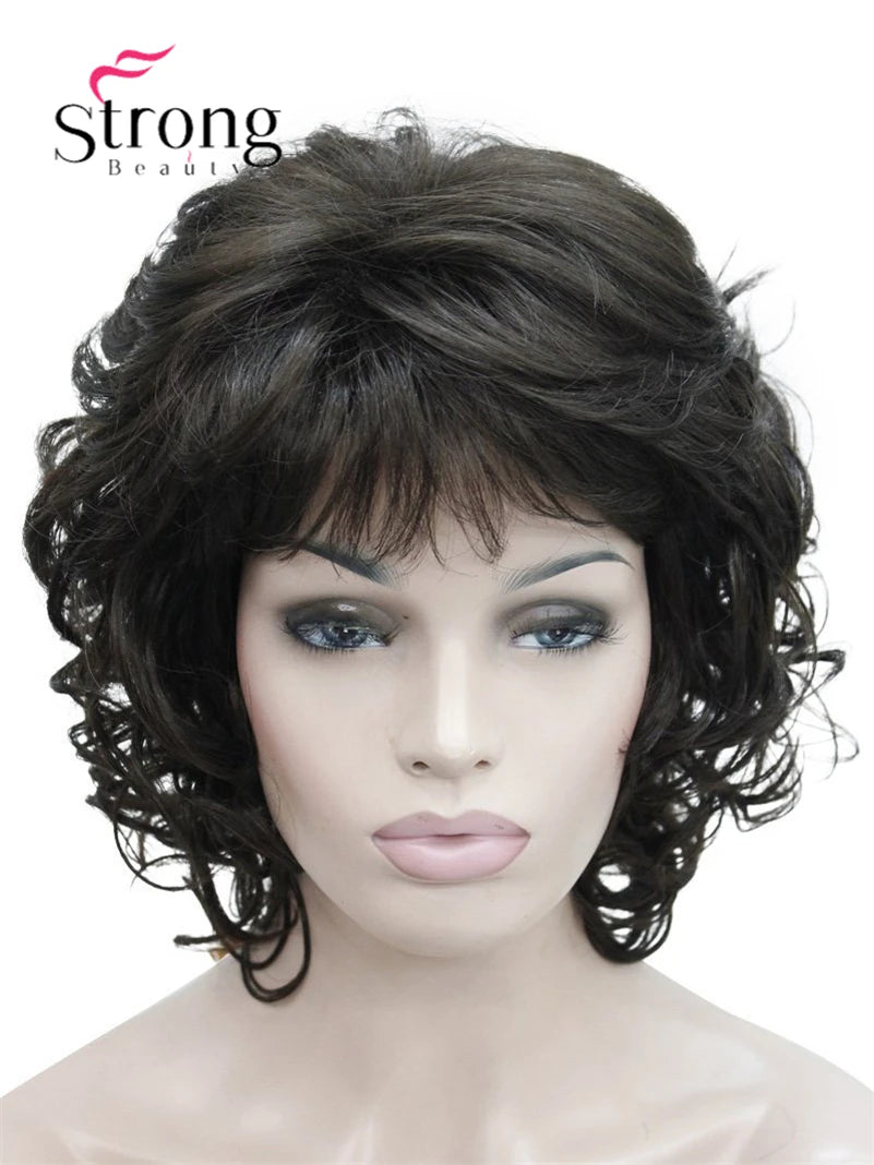 Women's Short Curly Heat Resistant Synthetic Auburn Hair Wigs COLOUR CHOICES