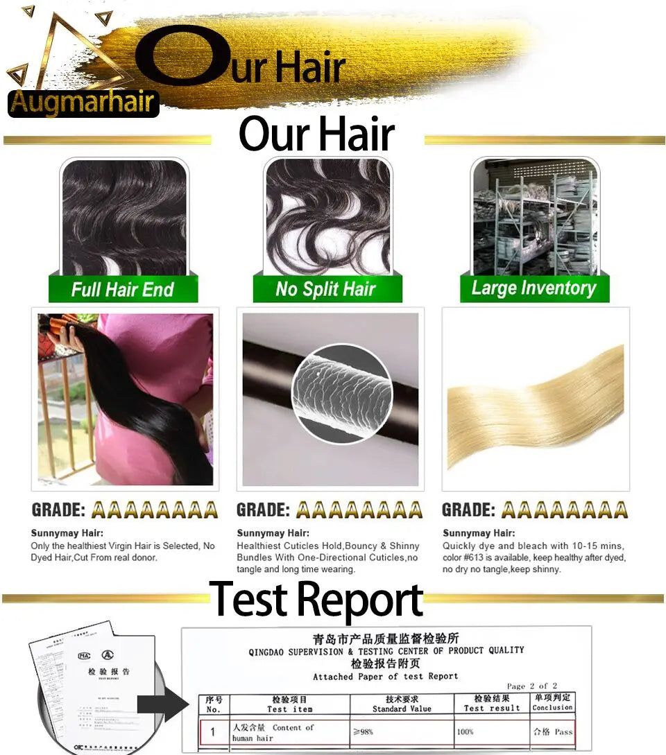 Ash Blonde Highlight Bob Human Hair Wig Bangs Density Short, 13x6 Lace