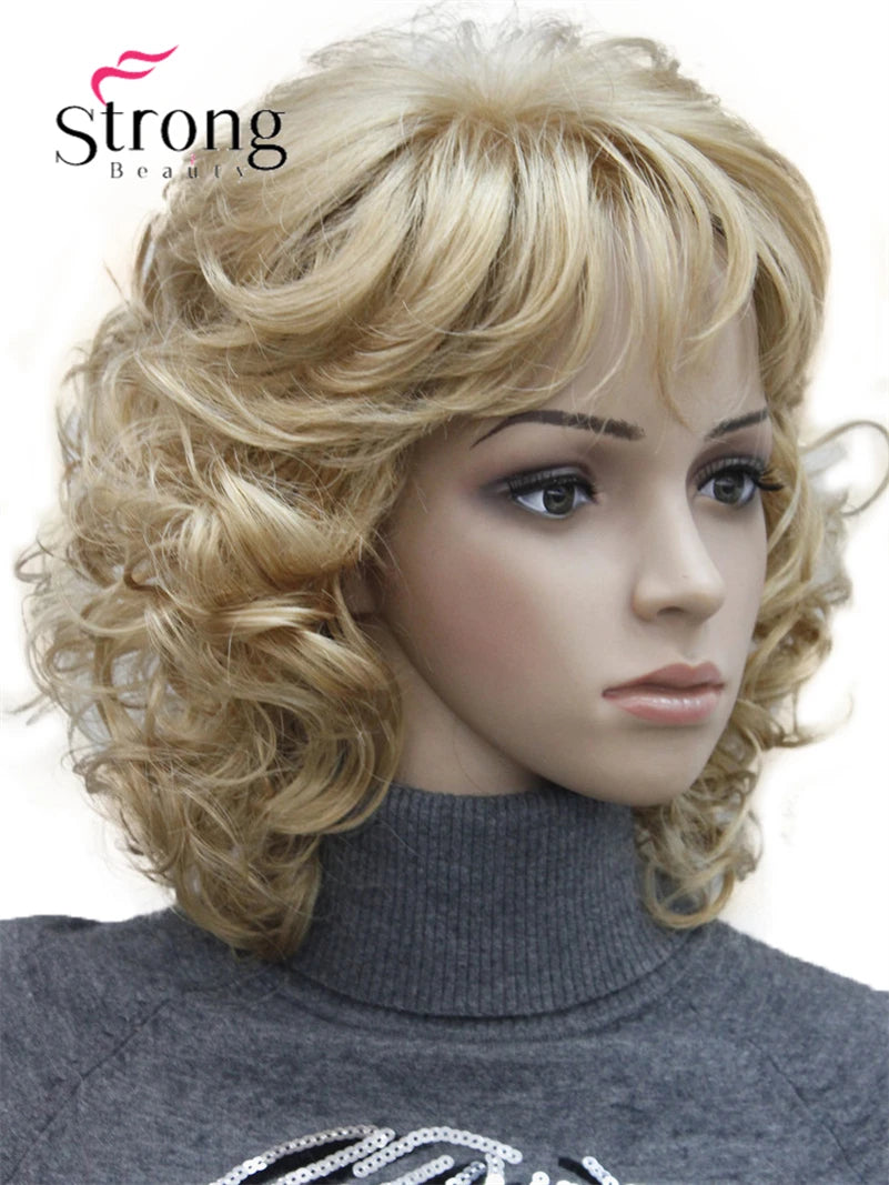 Women's Short Curly Heat Resistant Synthetic Auburn Hair Wigs COLOUR CHOICES