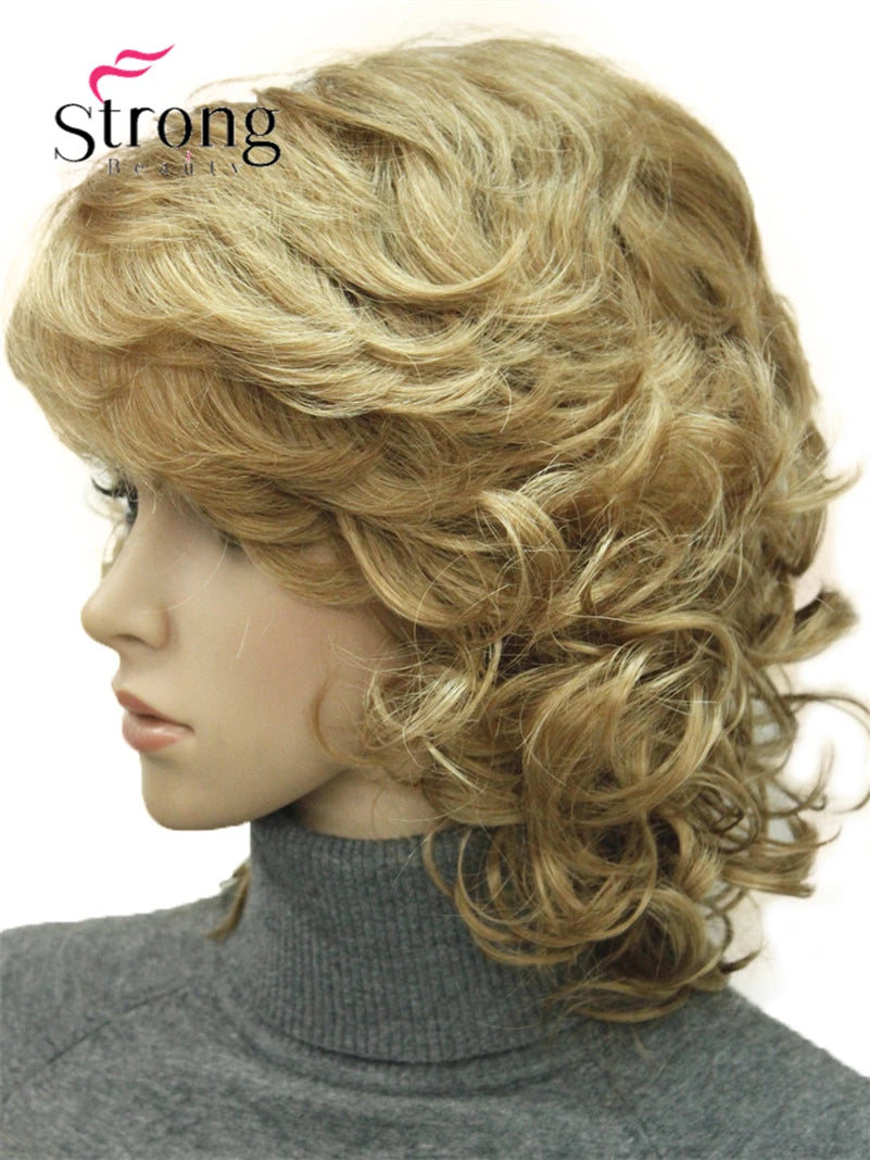Women's Short Curly Heat Resistant Synthetic Auburn Hair Wigs COLOUR CHOICES