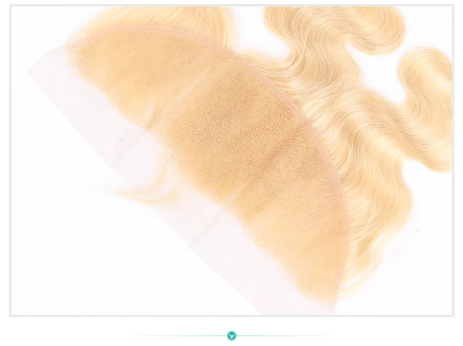 613 Blonde Body Wave, 13x6 HD Lace Frontal Preplucked Brazilian Remy Human