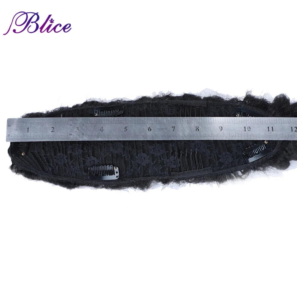 Synthetic Braided Ponytail Hair Extensions Long Length Braids Clip in Hairpieces To