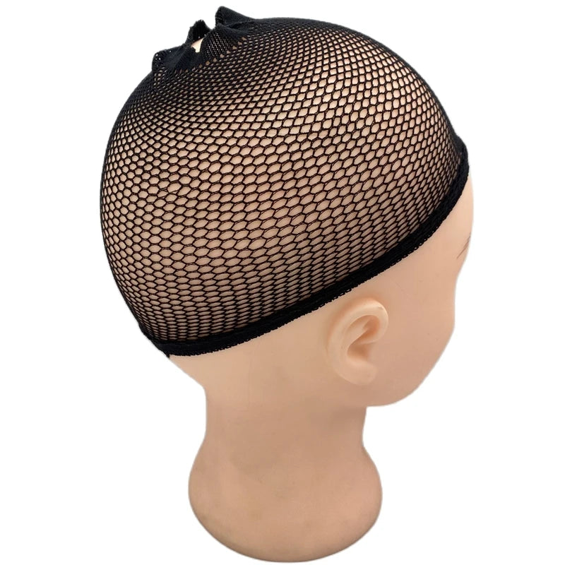 20pcs New Fashion Stretchable Elastic Hair Net Snood Wig Cap - Top Open Hair Mesh Weaving Cap