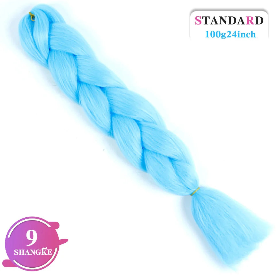 Rainbow Weaving Hair Extensions Synthetic Professional Large Color