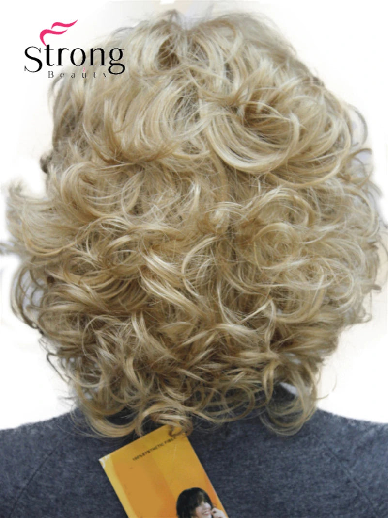 Women's Short Curly Heat Resistant Synthetic Auburn Hair Wigs COLOUR CHOICES