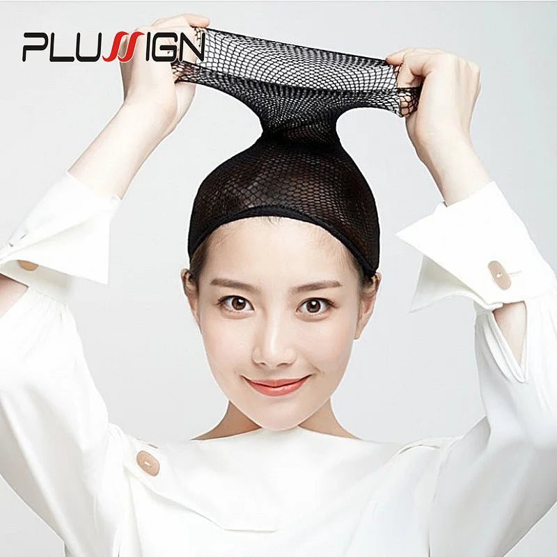 Black Brown Skin Color Liner Wig Cap Breathable Comfortable Hair Net Open