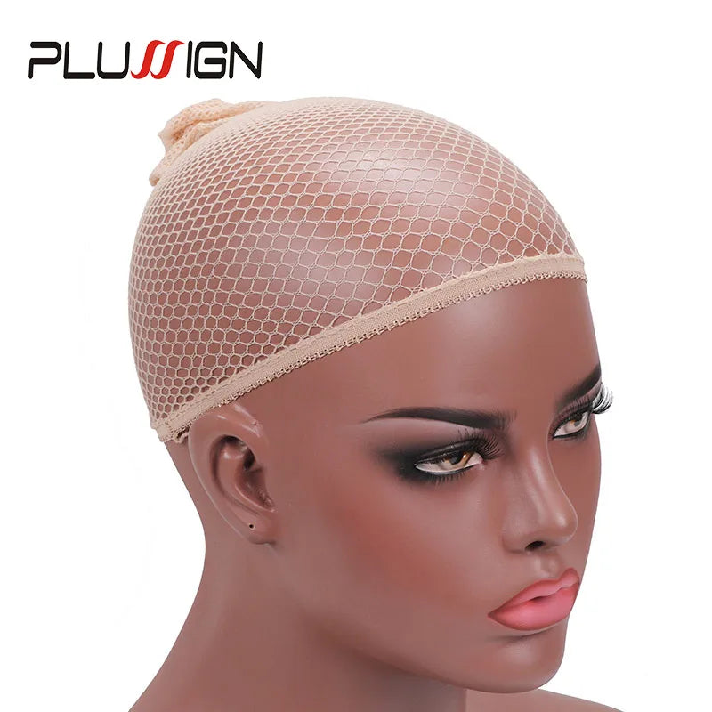 Black Brown Skin Color Liner Wig Cap Breathable Comfortable Hair Net Open
