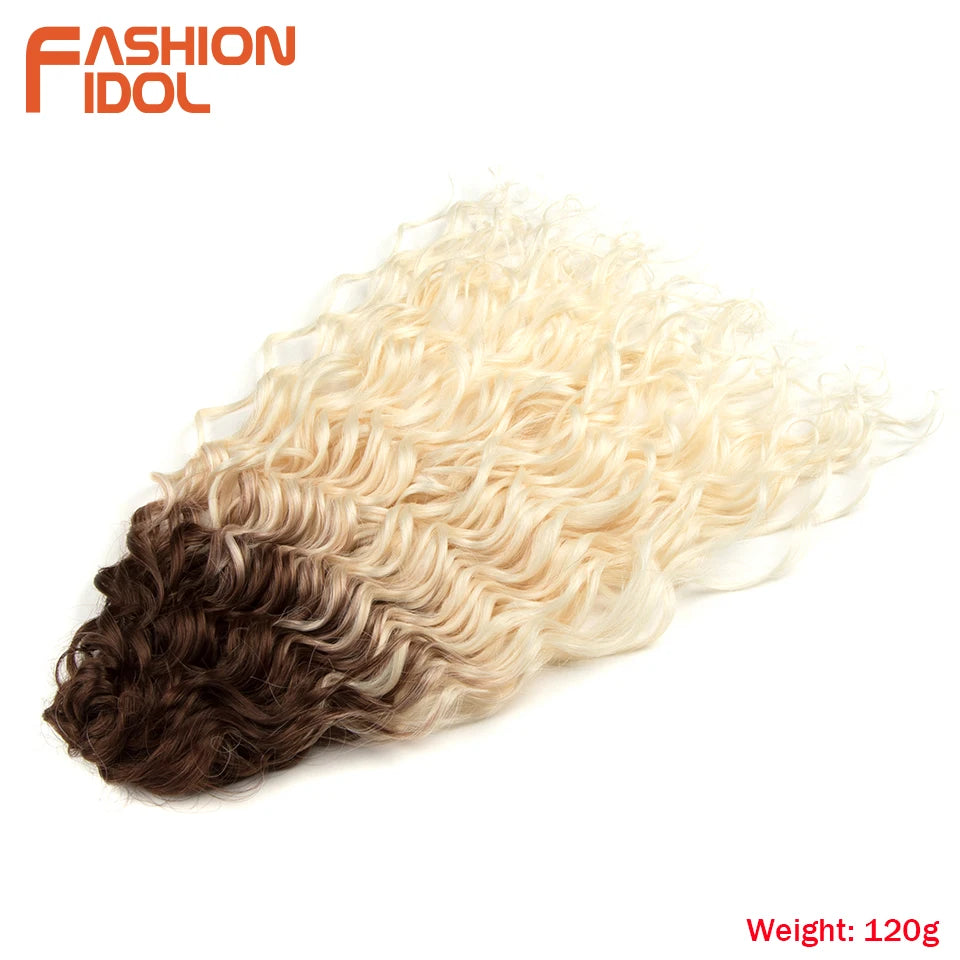 Deep Wavy Twist Synthetic Crochet Braiding Hair, High Temperature Fibre