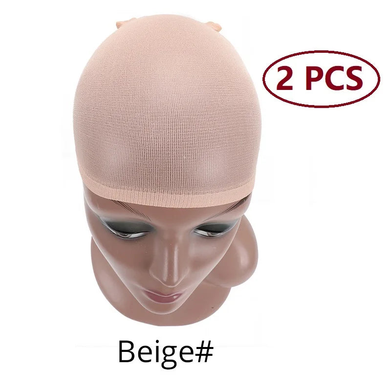 Nude Stocking Wig Cap Mesh Net Bald Install Size Stretchy Breathable Hairnet