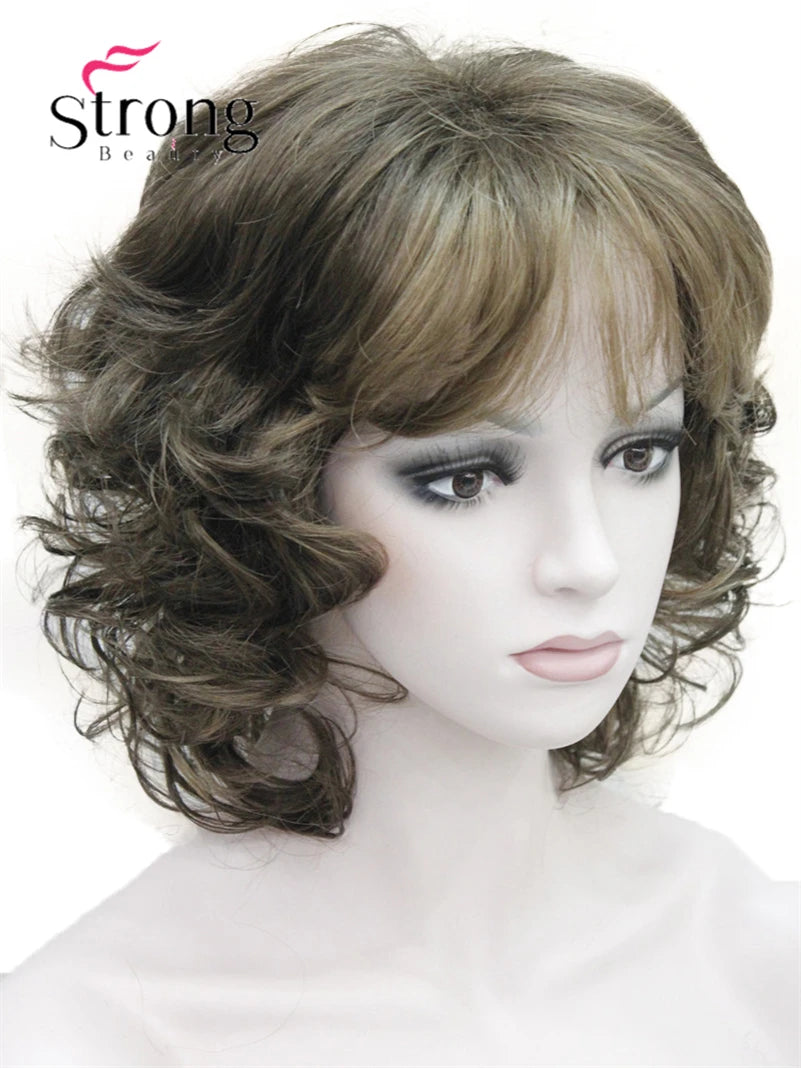 Women's Short Curly Heat Resistant Synthetic Auburn Hair Wigs COLOUR CHOICES