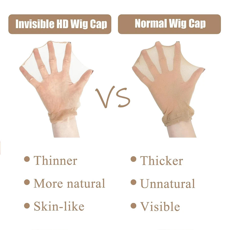 Wholesale HD Wig Caps Transparent Hair Nets Weave Nylon Stretchy Lace Front
