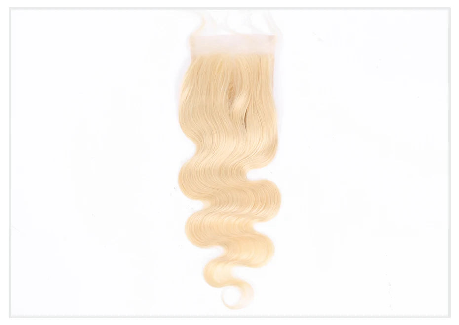 613 Blonde Body Wave, 13x6 HD Lace Frontal Preplucked Brazilian Remy Human