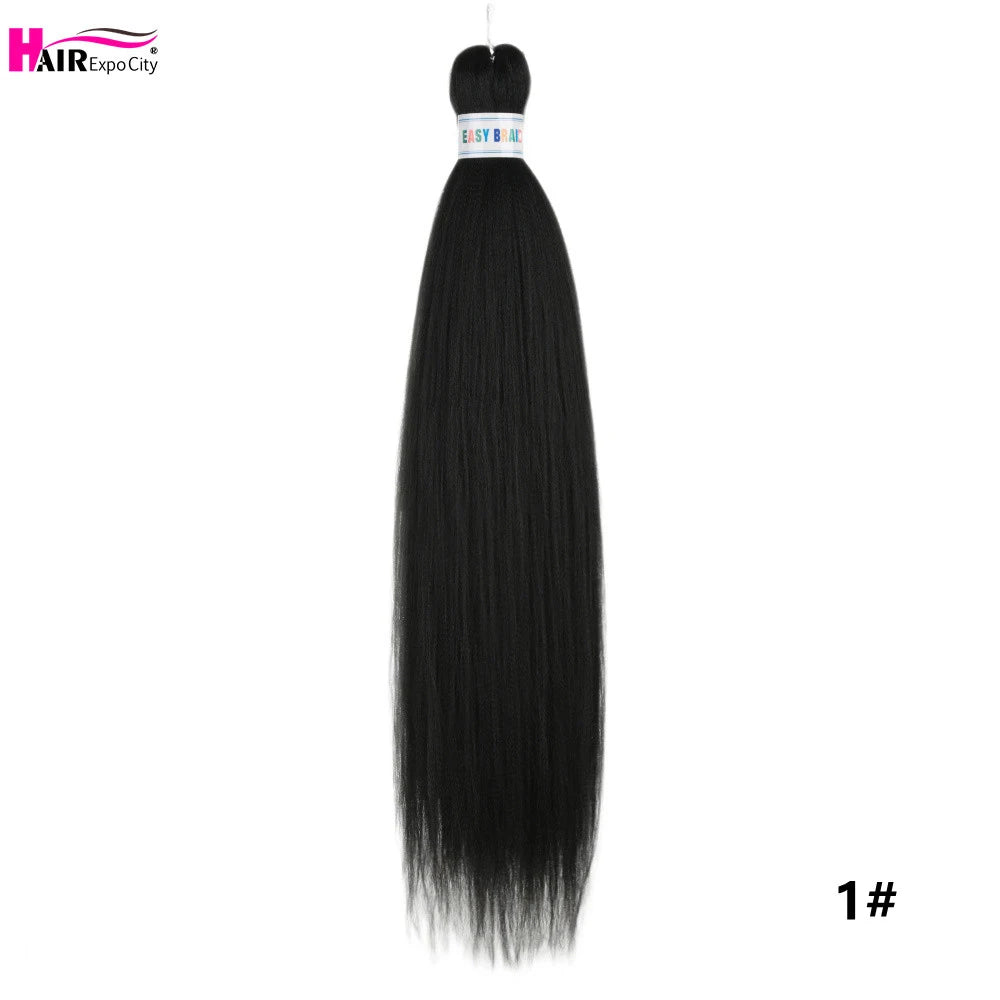 Easy Braids 26Inch Synthetic Jumbo Braids Hair Extensions Ombre Colorful Braiding Hair Pre Stretched