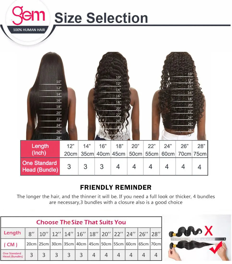Body Wave Bundles Human Hair 1/3/4, 100% Natural Black Color Brazilian Virgin