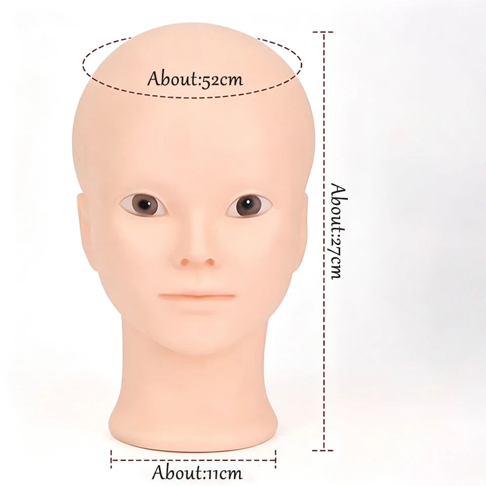 Anime Silicone Mannequin Head Stable Lightweight Wig Display Stand Jewelry Headwear Hat