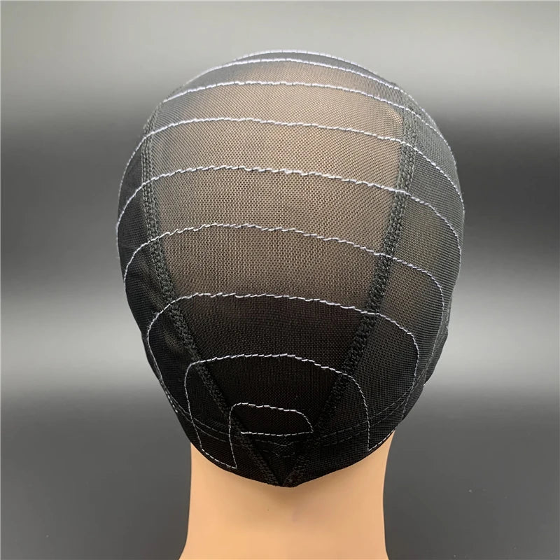 4X4/5X5 Lace Closure Mesh Wig Caps Stretchy Breathable Spandex Dome Guideline Sewing