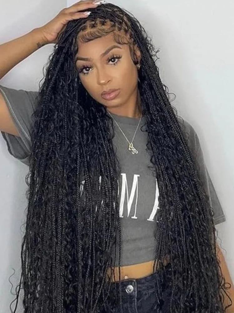 Human Hair Bulk Braiding Bundles Deep Wave Extensions Boho Braids Water Curly