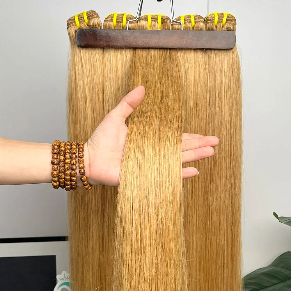 Honey Blonde Bundles Straight Grade 15A, 100% Unprocessed Virgin Human Hair Colored