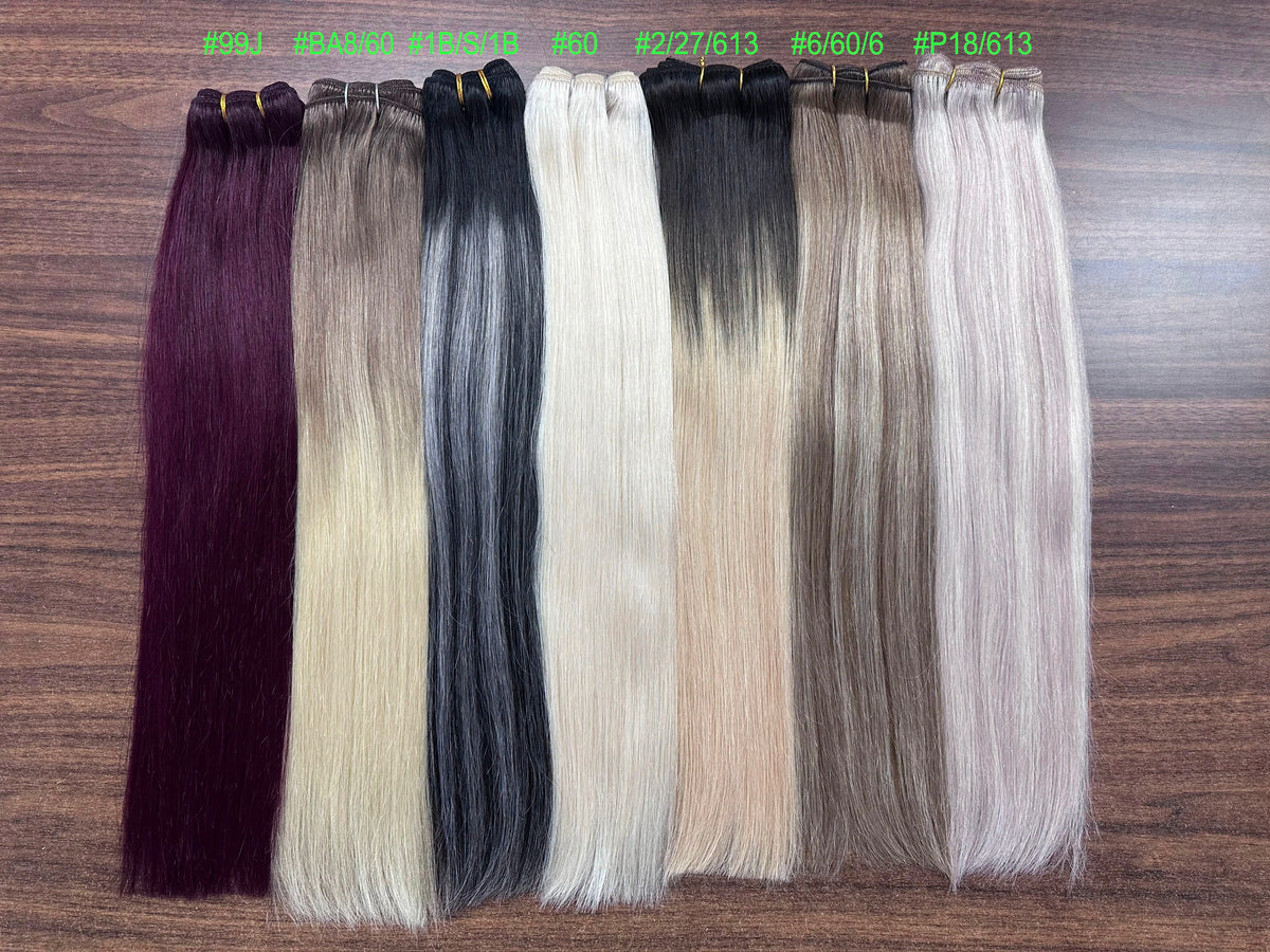 Brazilian Human Hair Wefts, Machine Weft Remy Straight Sew-In Bundles 100g