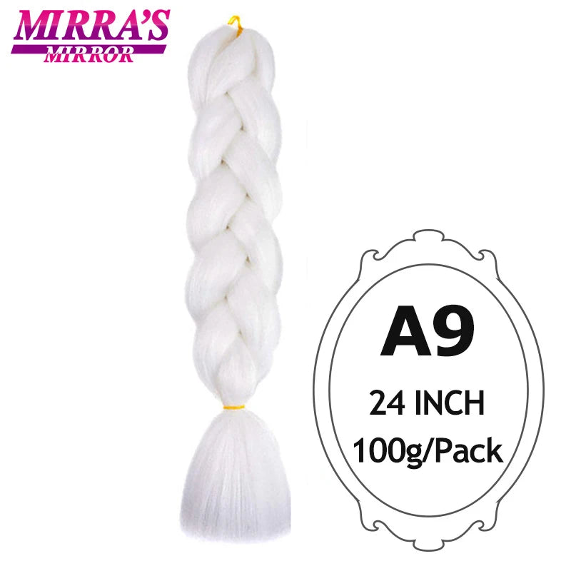 Ombre Jumbo Braiding Hair, Synthetic, 24 Inch, 6-Pack