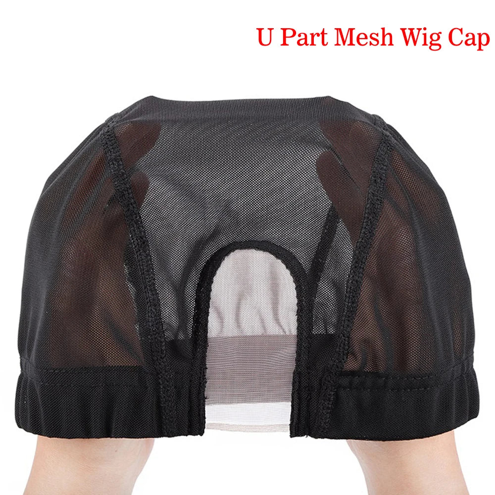 U Part Wig Cap Mono Lace Dome Making 3Cm Knit Band& 6Teeth