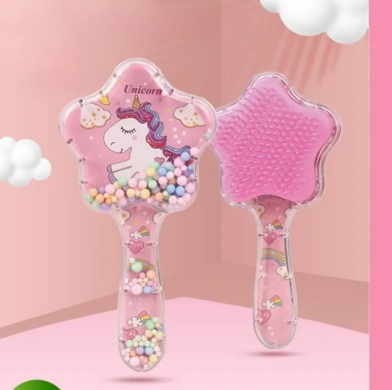 Star Magic Combs Anti-static Massage Unicorn Hair Brushes Tangle Detangle Shower Massage Hair Brush