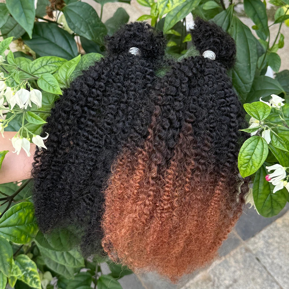 Afro Kinky Bulk Human Hair 30g/pack 16inches, 100% Micro Twist Curly Extensions
