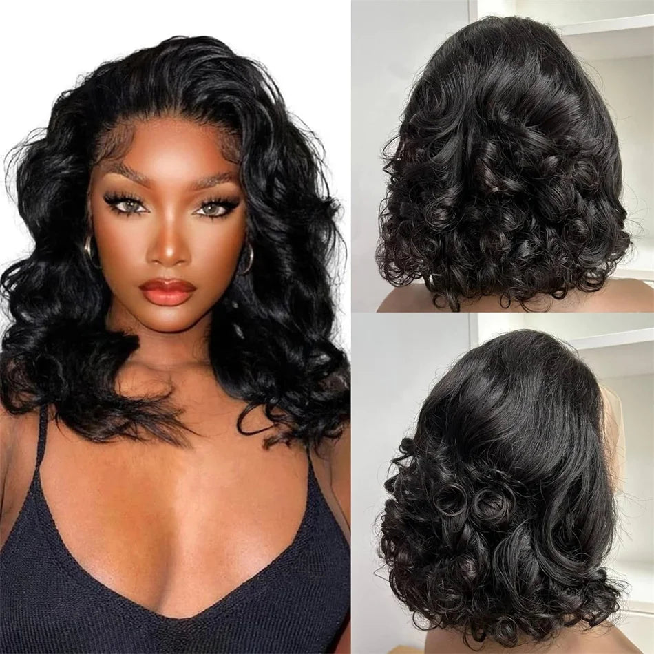 100% Vietnamese Raw Hair Wigs Density Ombre Double Drawn Bouncy Curly Loose