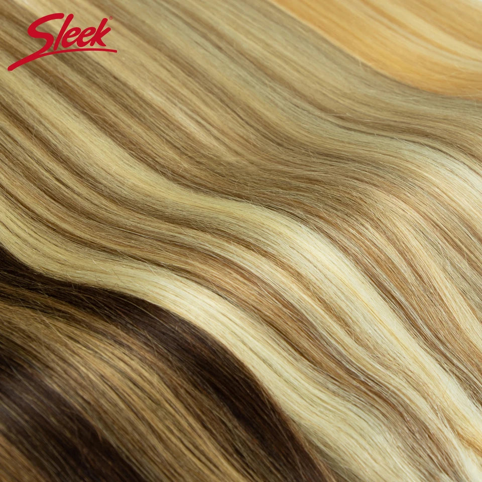 Sleek Peruvian Straight Human Hair Double Drawn Natural Weave Bundles Brown Remy