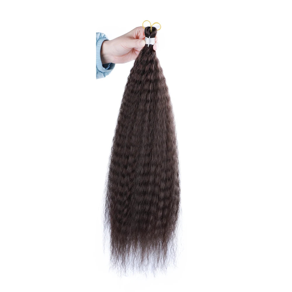 Synthetic Crochet Braiding Hair Extensions Afro Kinky Curly Fake Braids Strand Hook