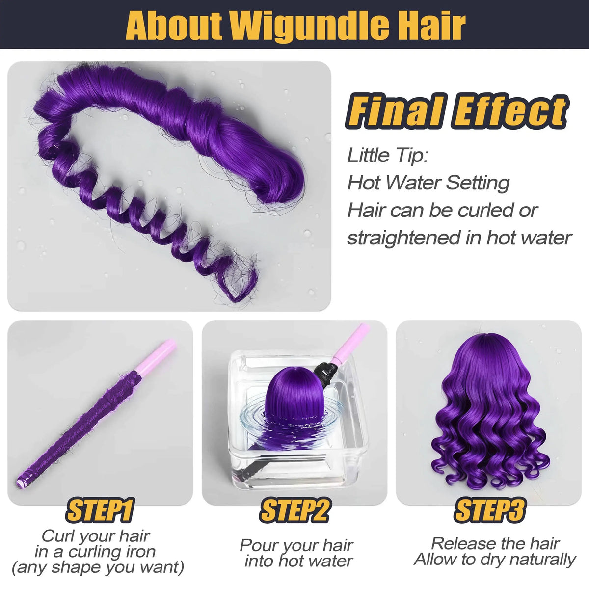 Purple Braiding Hair Pre Stretched Synthetic Kanekalon Crochet Jumbo Braids Extensions Accessories