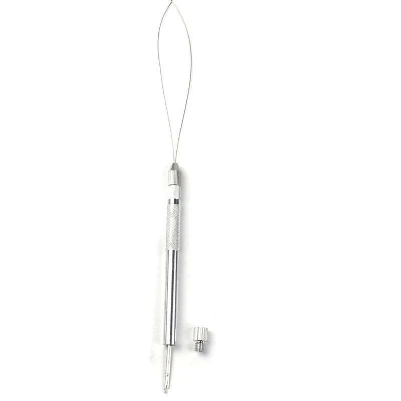 Hair Extension Tools Kit Knitting Hook Needles Loop Threader Aluminum Ventilating Holder