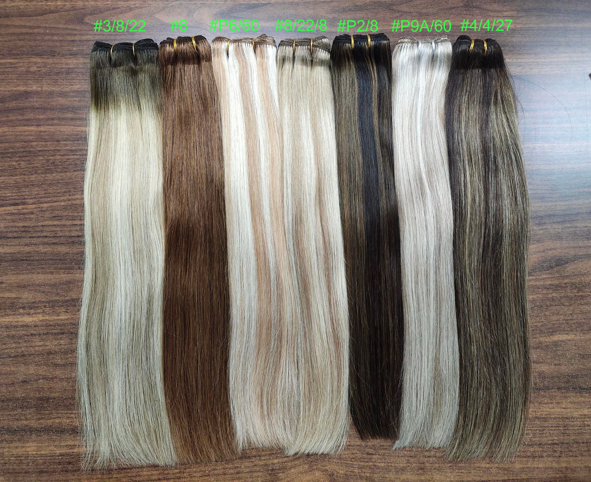 Brazilian Human Hair Wefts, Machine Weft Remy Straight Sew-In Bundles 100g