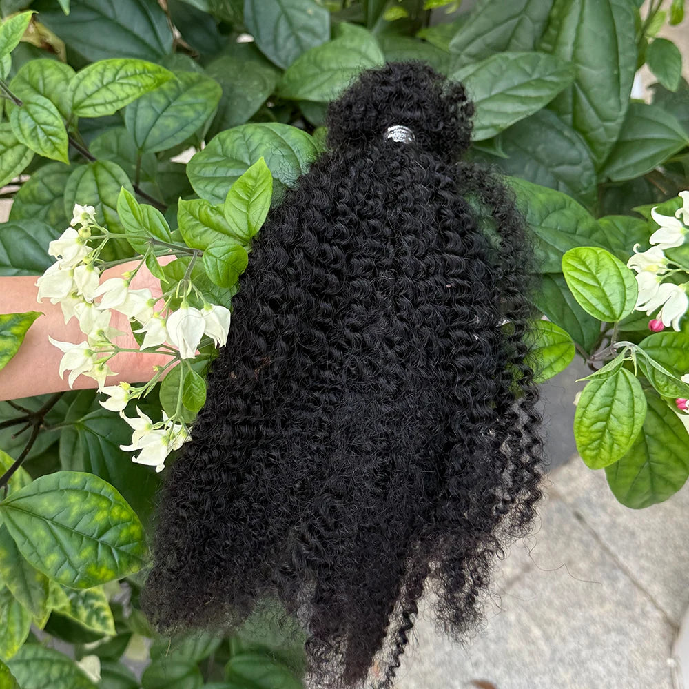 Afro Kinky Bulk Human Hair 30g/pack 16inches, 100% Micro Twist Curly Extensions
