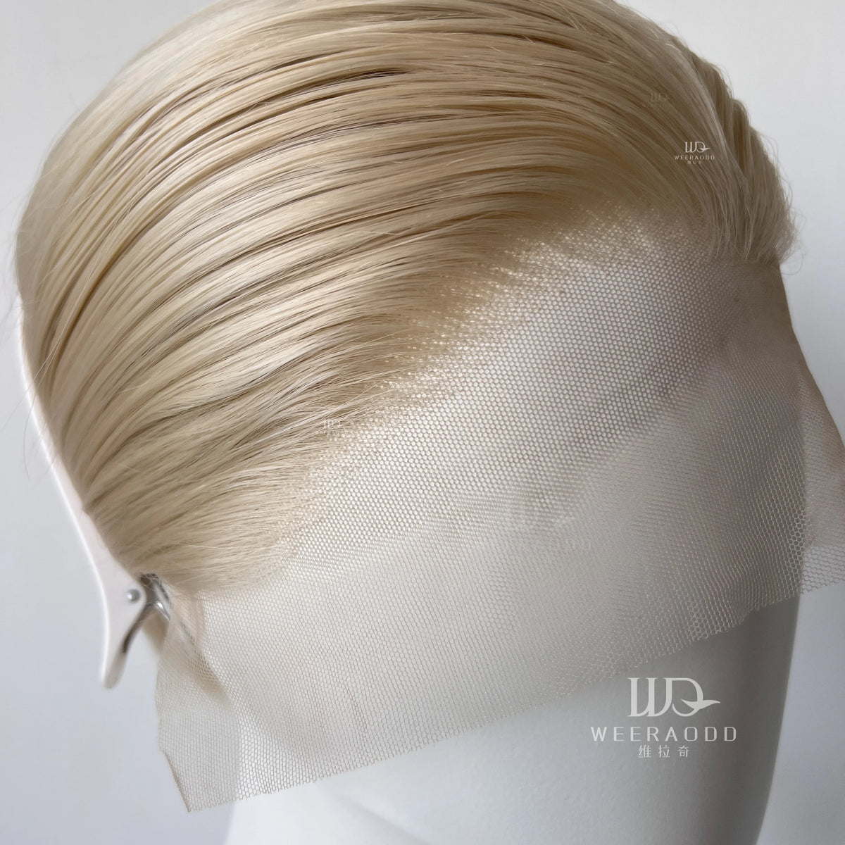 Blonde Lace Front Wigs Short Bob Cut Synthetic Hair, 13x4 Part Natural