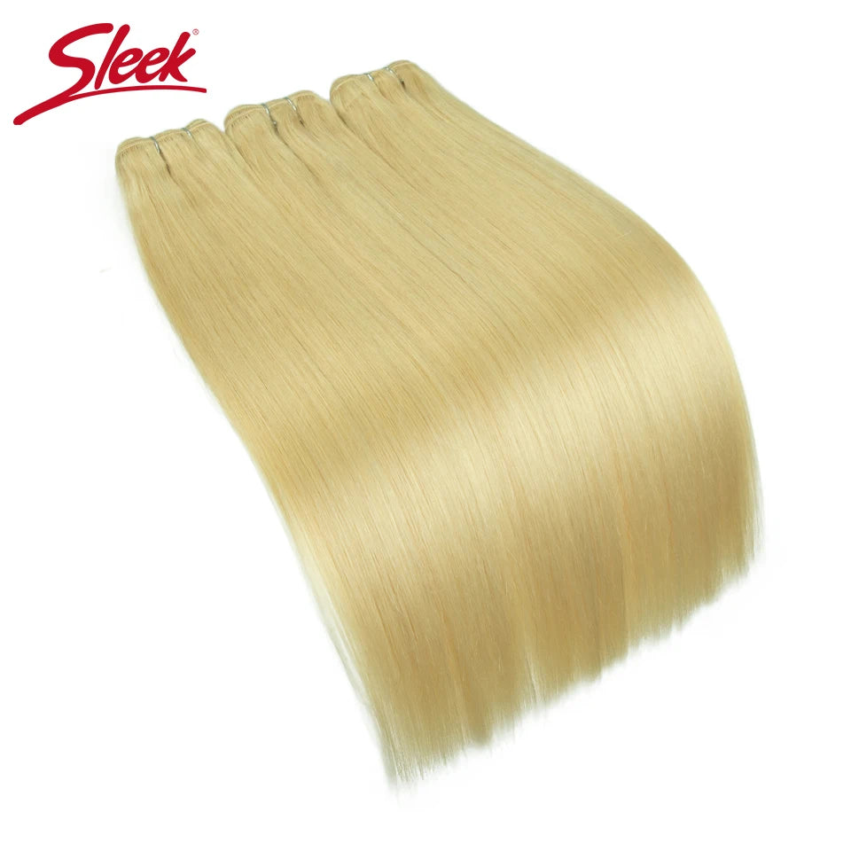 Sleek Peruvian Straight Human Hair Double Drawn Natural Weave Bundles Brown Remy