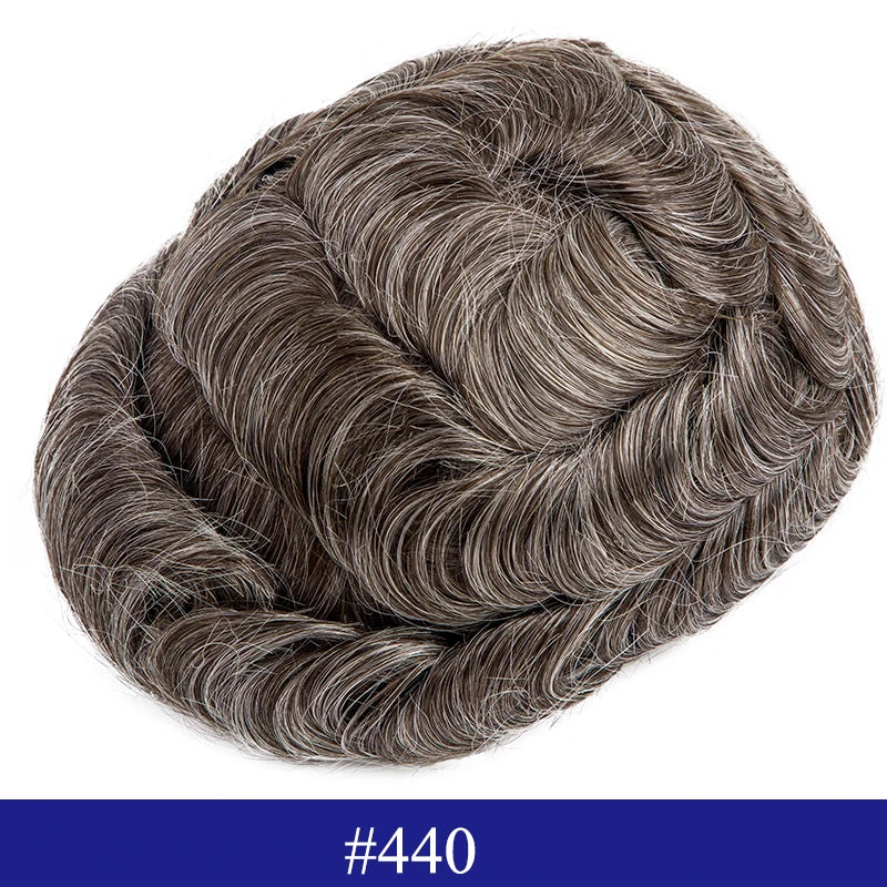 Swiss Lace Toupee Ultra Delicate AIR-Lace Male Hair Prosthesis Breathable 90 Density Hair Toupee Men Full Lace Men's Wig