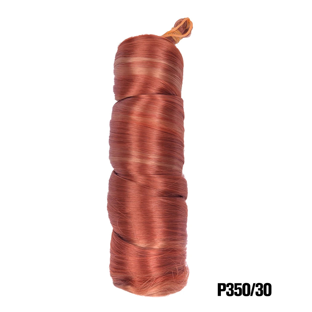 French Curls Braiding Hair Extensions - Synthetic Loose Wave Spiral Curl, High Temperature, Ombre Pre-Stretched
